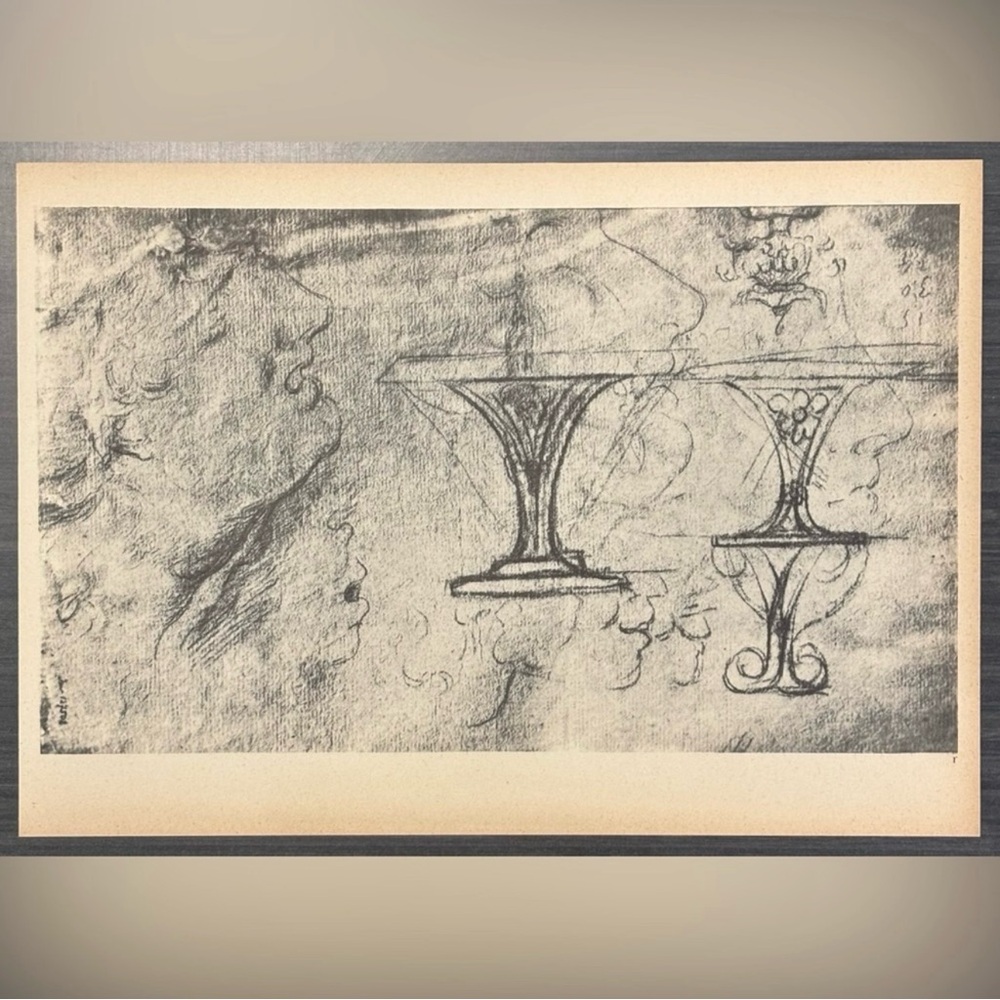 ANCIENT STUDY Giovanni Gian Lorenzo Bernini Fine Art Print Antique Orig Vintage